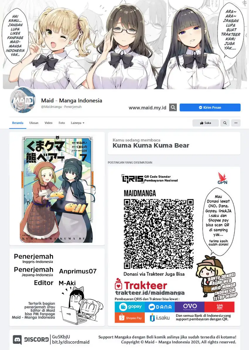 Halaman 2 dari Kuma Kuma Kuma Bear Chapter 101