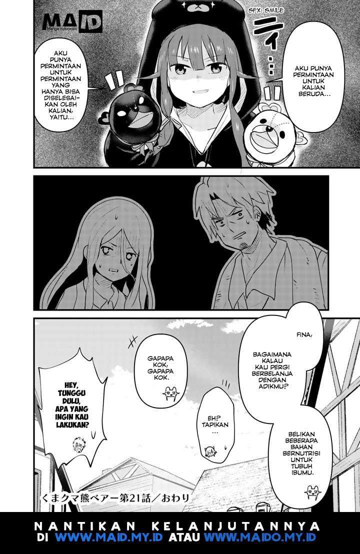 Halaman 20 dari Kuma Kuma Kuma Bear Chapter 21