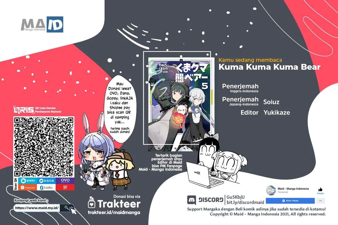 Halaman 1 dari Kuma Kuma Kuma Bear Chapter 59