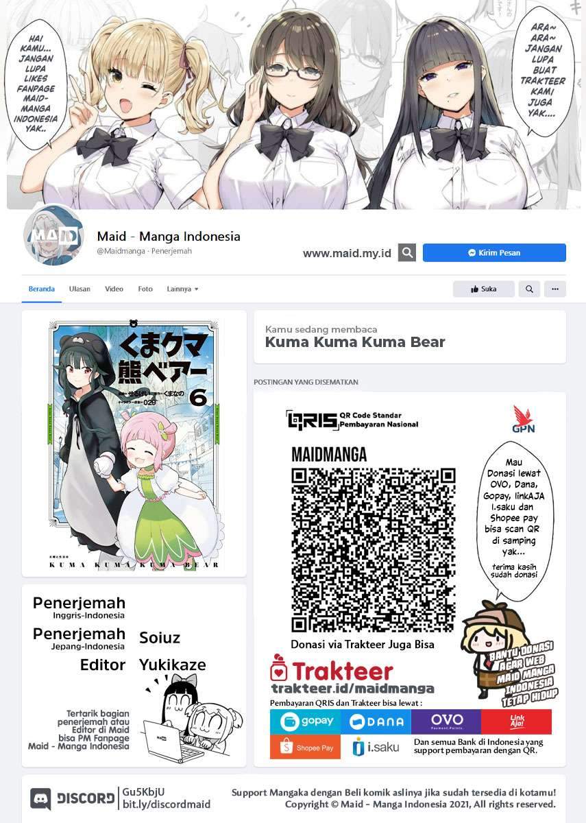 Halaman 2 dari Kuma Kuma Kuma Bear Chapter 64