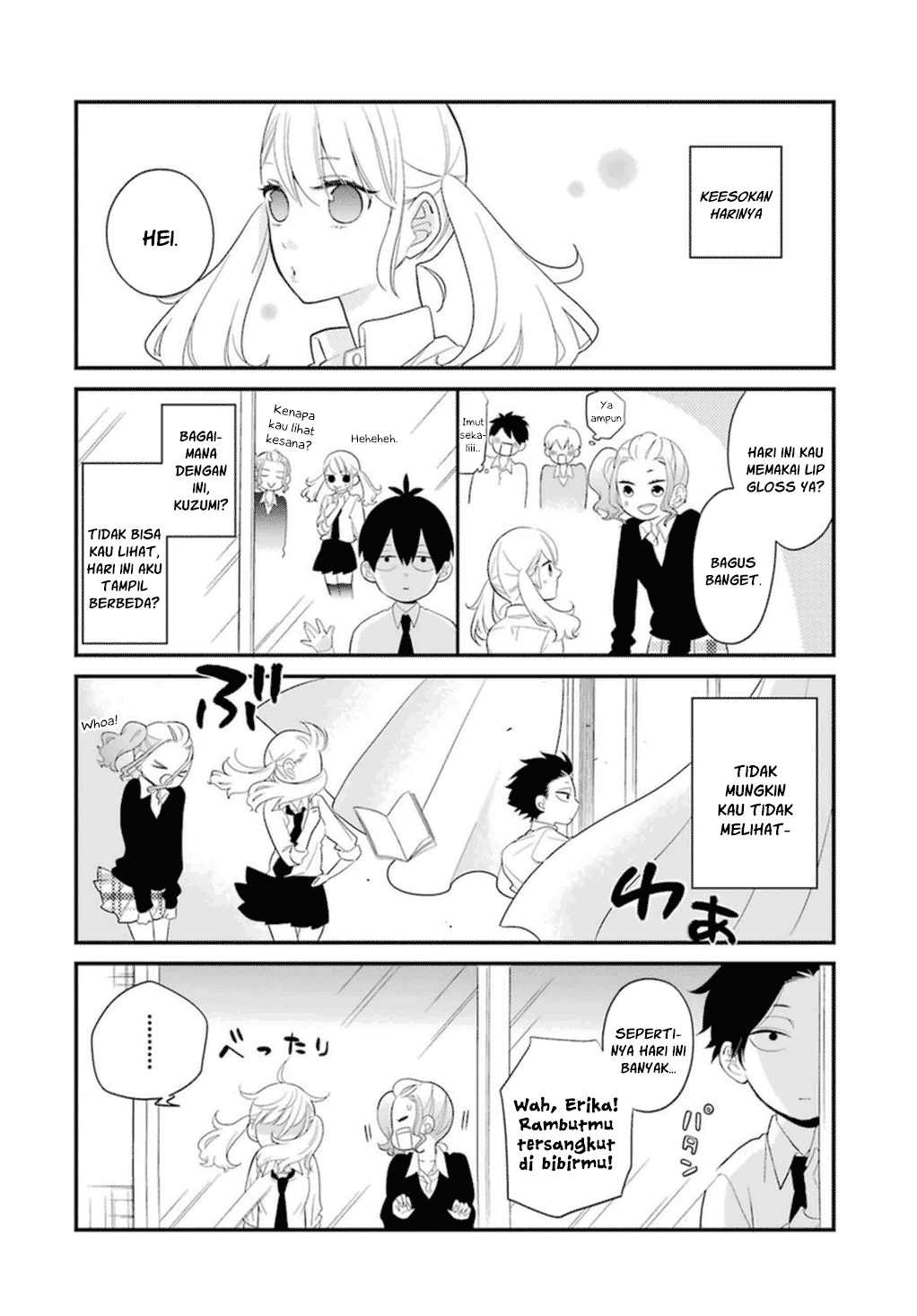 Halaman 8 dari Kusumi-kun, Kuuki Yometemasu ka? Chapter 1