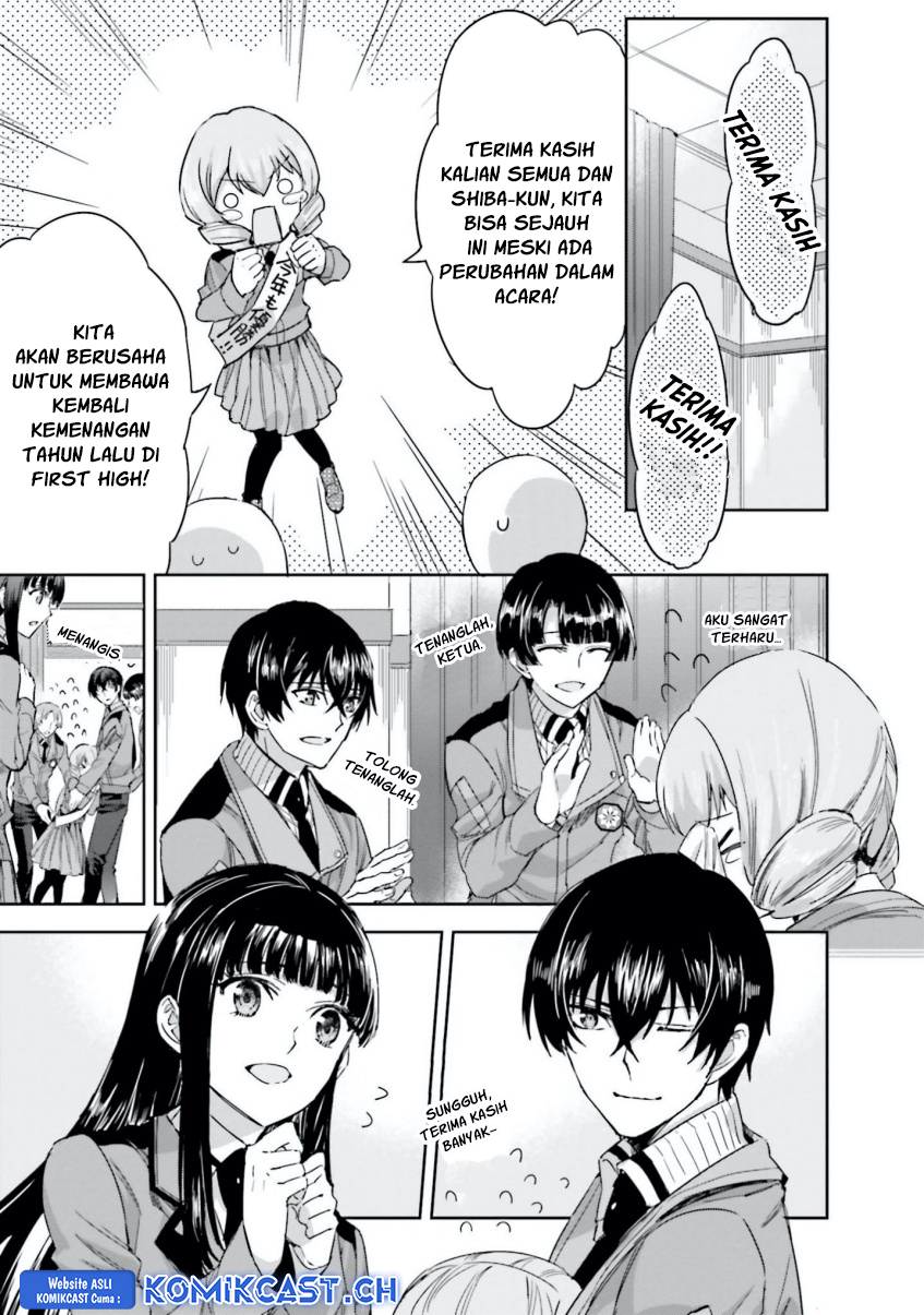 Halaman 8 dari Mahouka Koukou no Rettousei: Steeplechase-hen Chapter 8