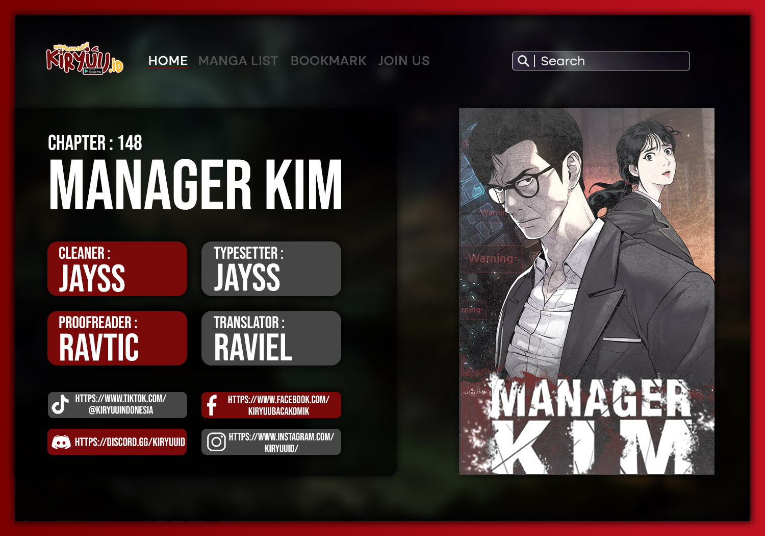 Halaman 1 dari Manager Kim Chapter 148