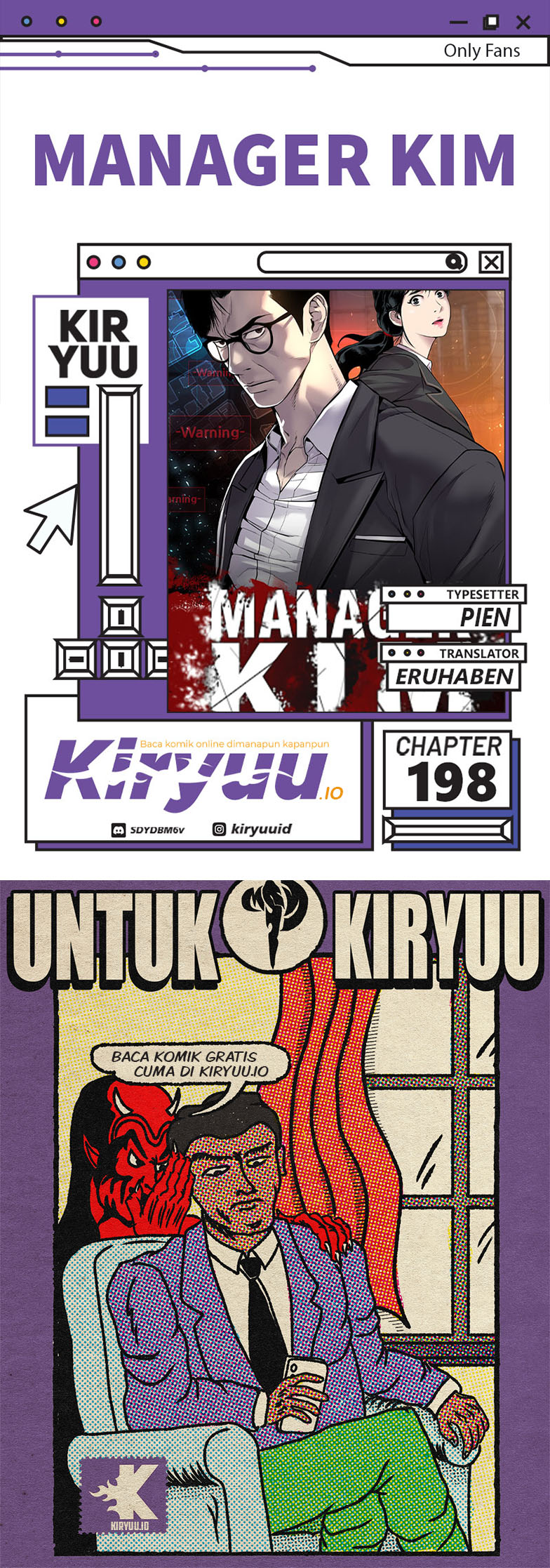 Halaman 1 dari Manager Kim Chapter 198