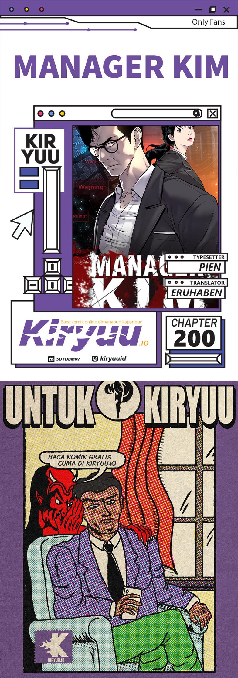Halaman 1 dari Manager Kim Chapter 200