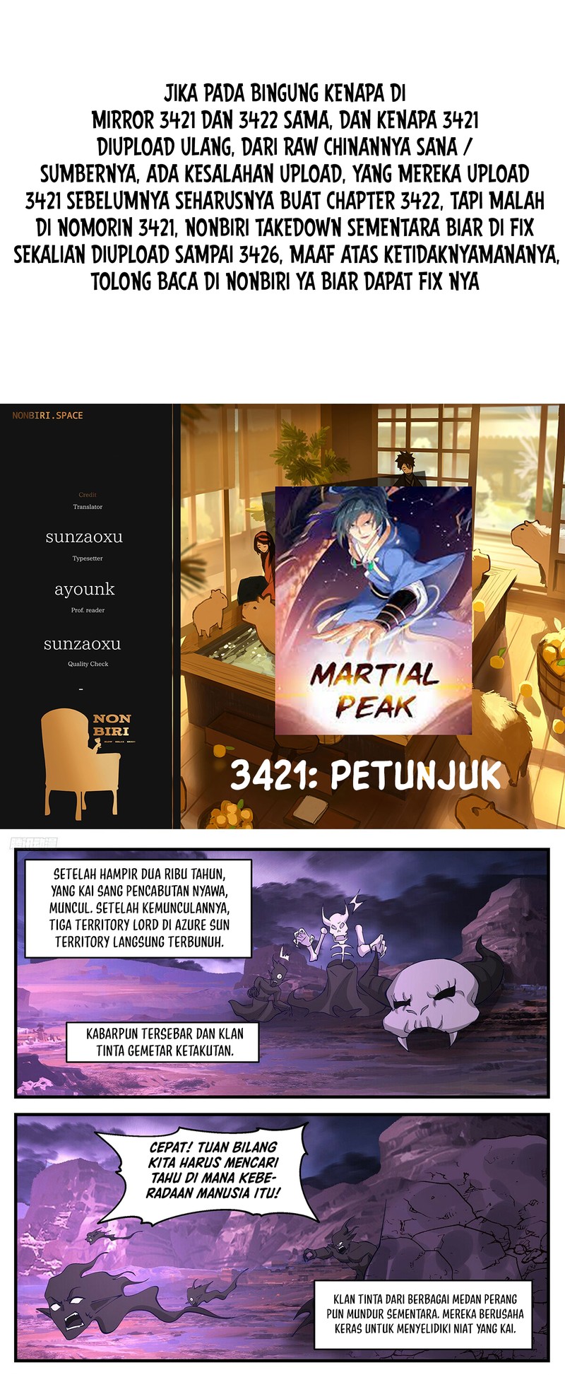 Halaman 1 dari Martial Peak Chapter 3422