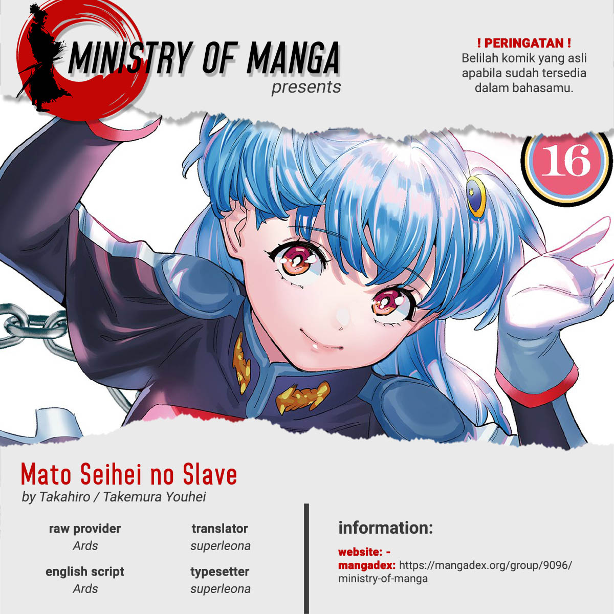 Halaman 1 dari Mato Seihei no Slave Chapter 136