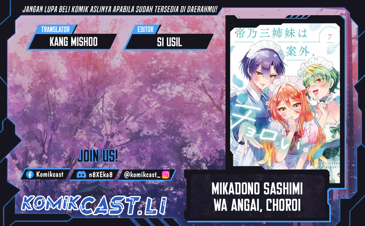 Halaman 1 dari Mikadono Sanshimai wa Angai, Choroi. Chapter 139
