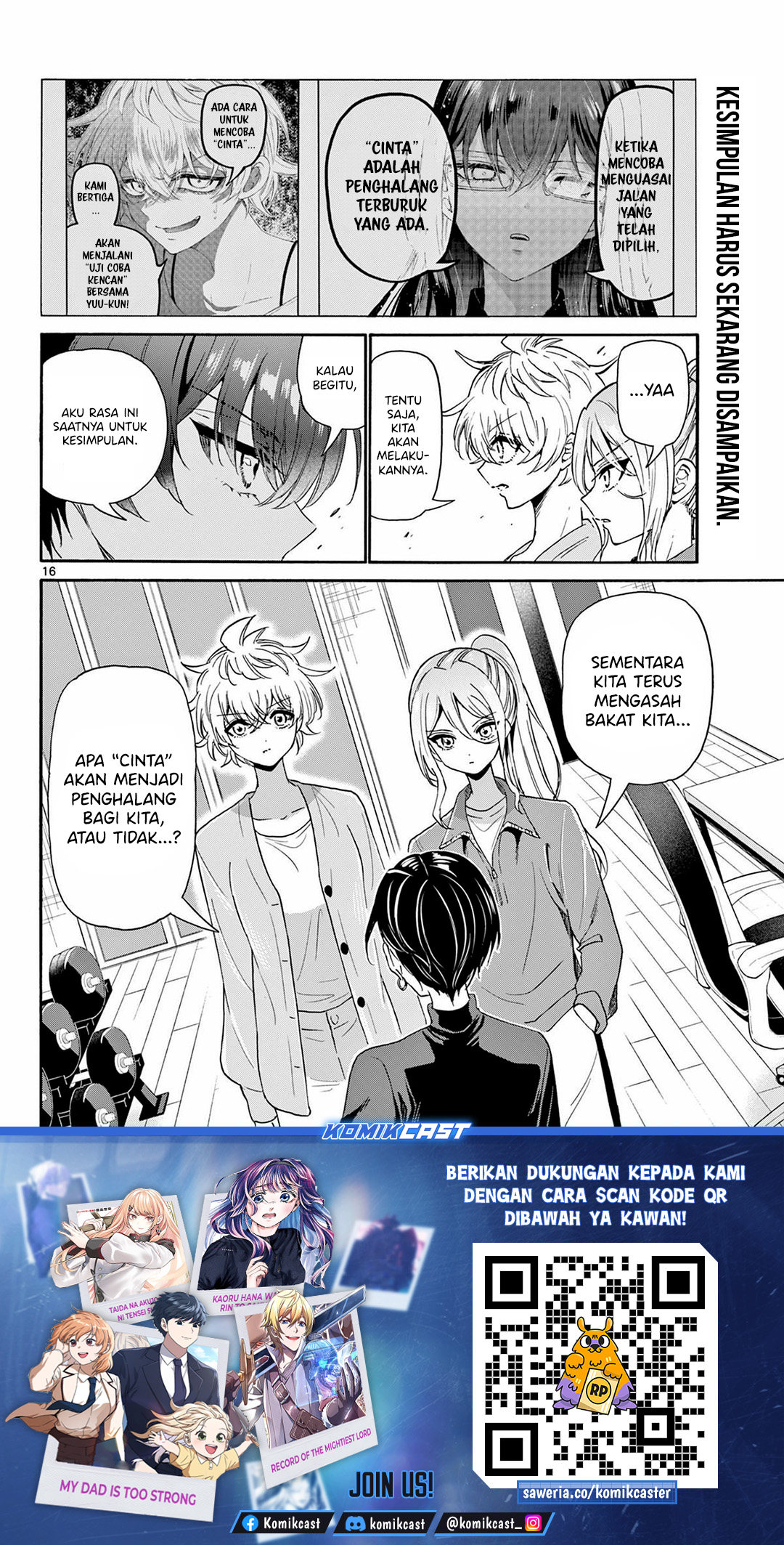 Halaman 17 dari Mikadono Sanshimai wa Angai, Choroi. Chapter 153
