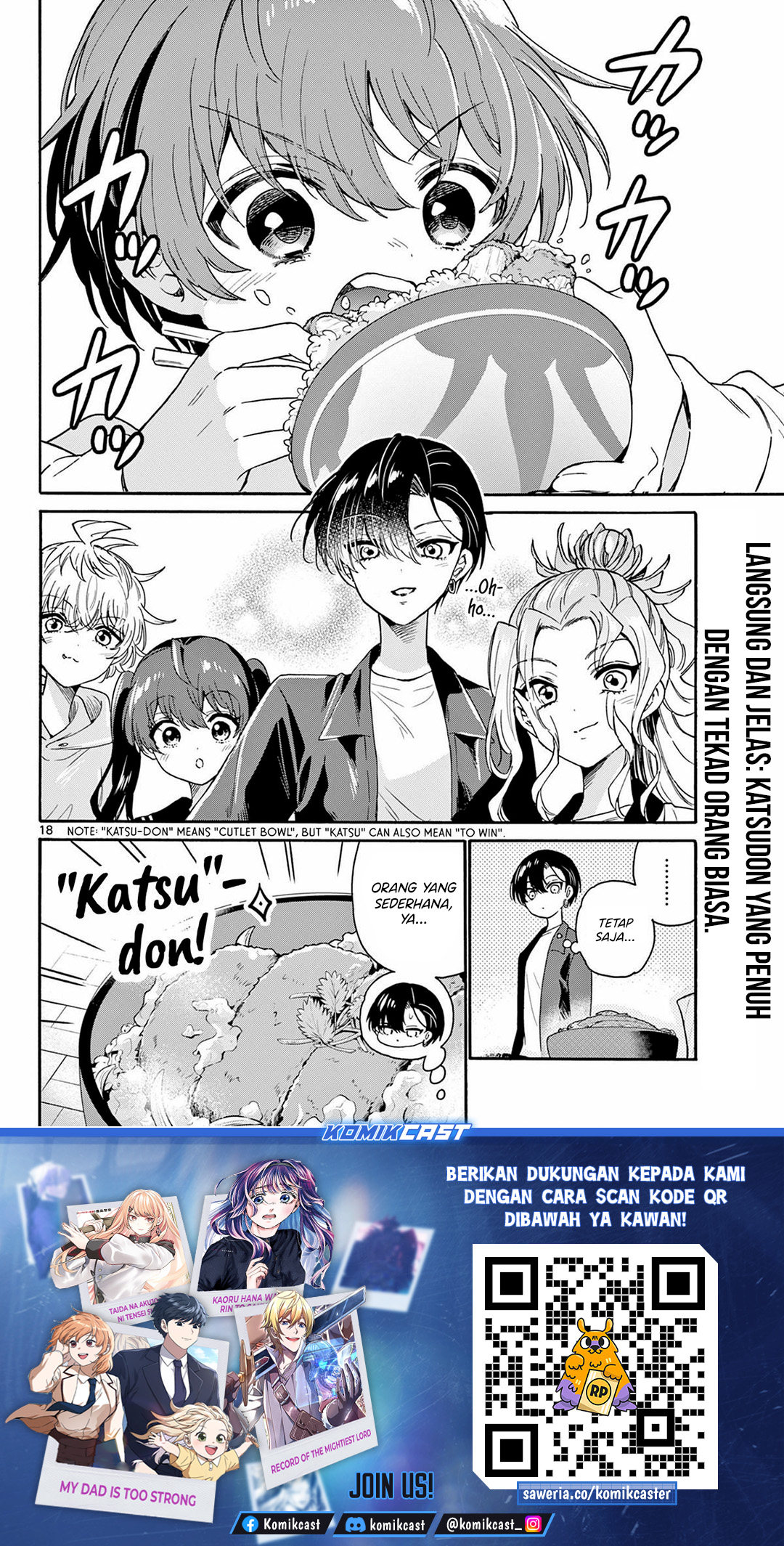 Halaman 19 dari Mikadono Sanshimai wa Angai, Choroi. Chapter 160