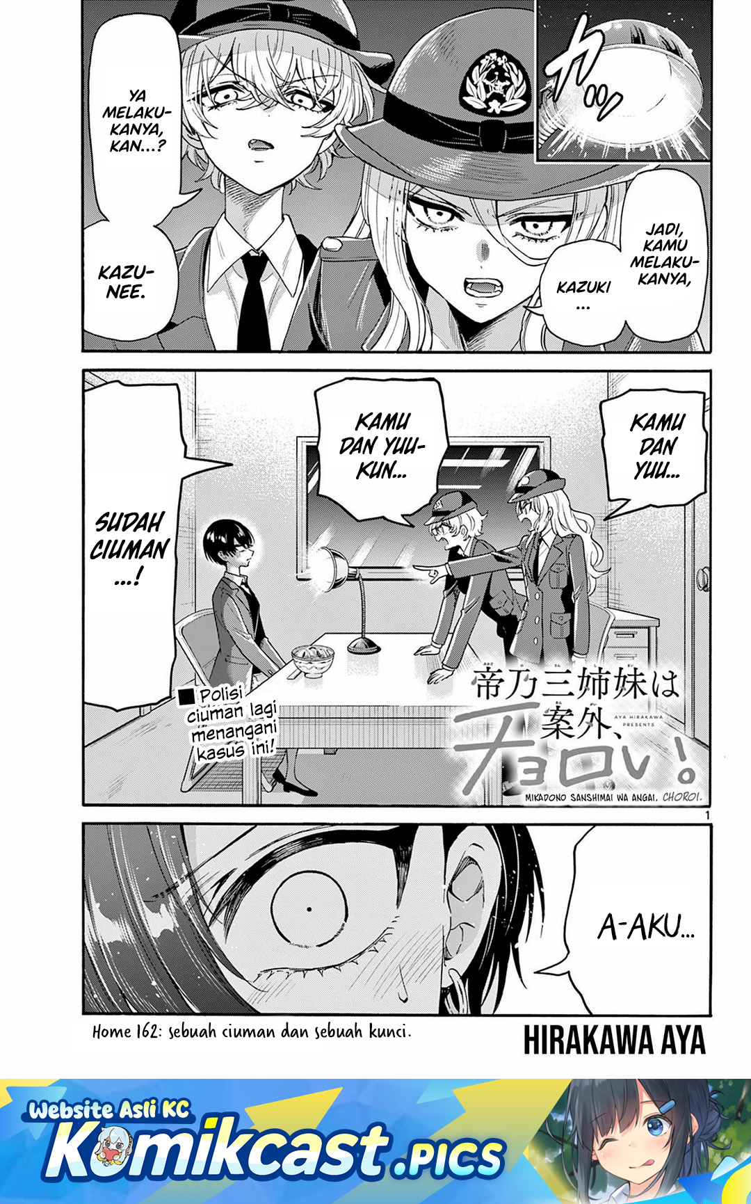 Halaman 2 dari Mikadono Sanshimai wa Angai, Choroi. Chapter 162
