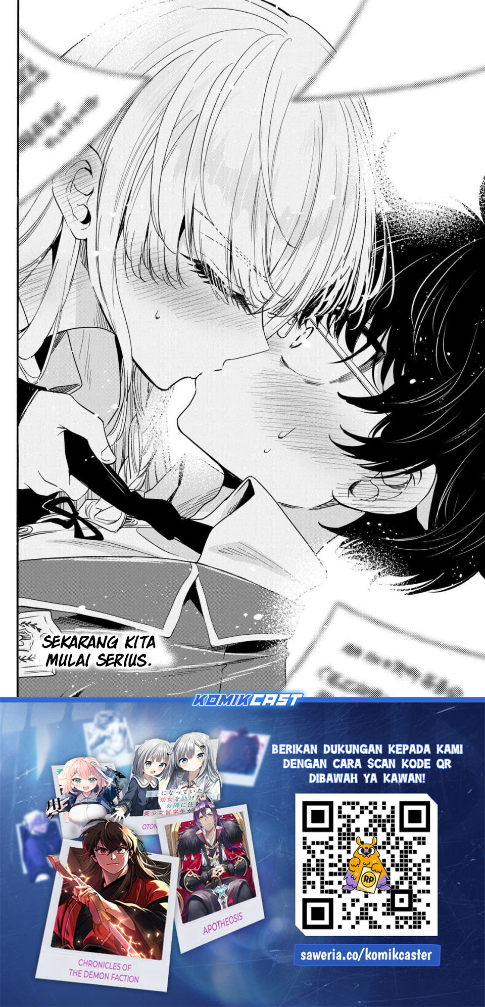 Halaman 19 dari Mikadono Sanshimai wa Angai, Choroi. Chapter 164