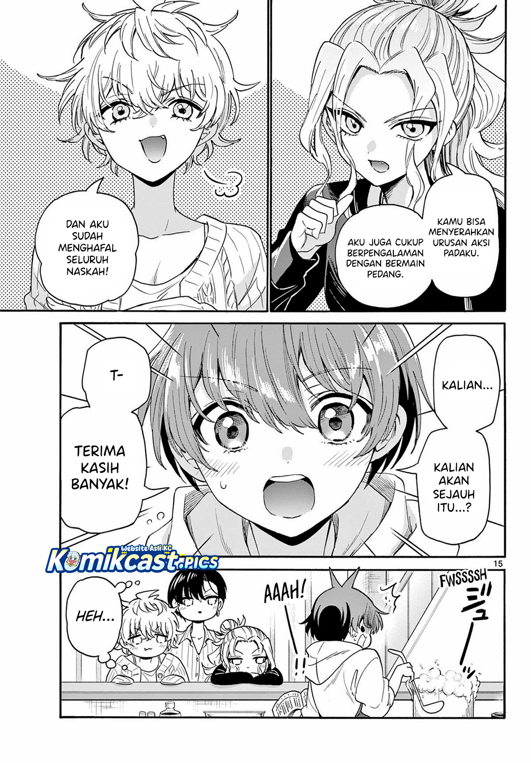 Halaman 16 dari Mikadono Sanshimai wa Angai, Choroi. Chapter 165
