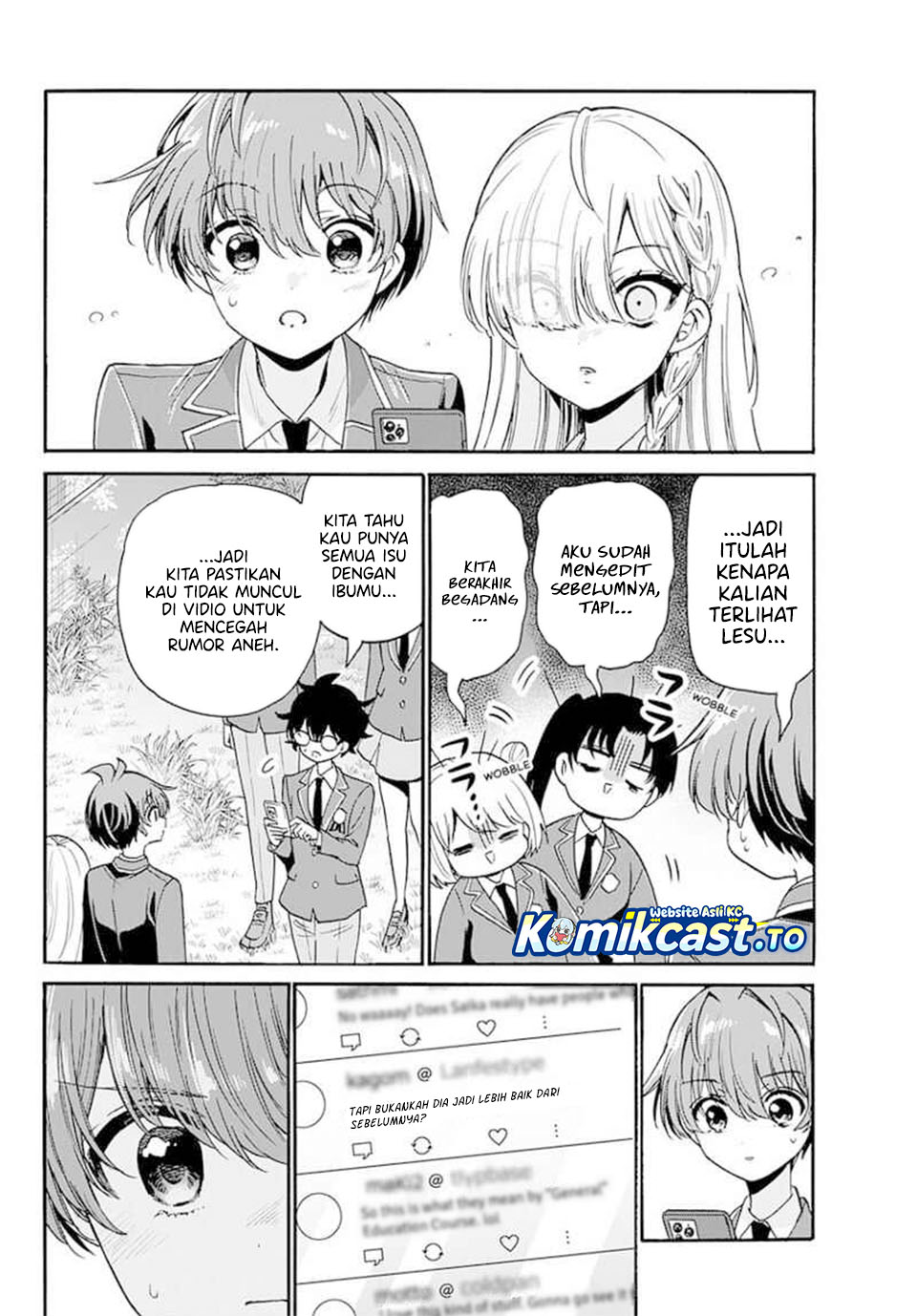 Halaman 10 dari Mikadono Sanshimai wa Angai, Choroi. Chapter 174