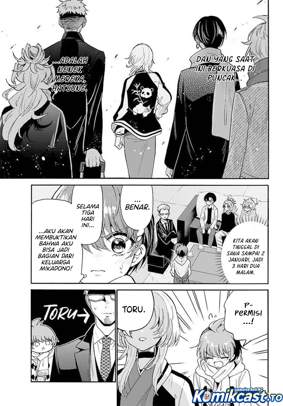 Halaman 5 dari Mikadono Sanshimai wa Angai, Choroi. Chapter 186