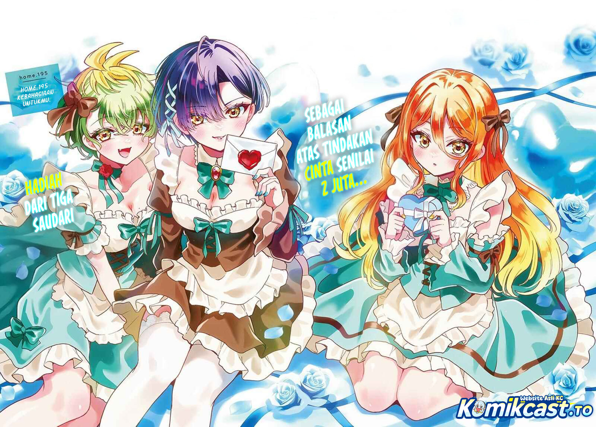 Halaman 2 dari Mikadono Sanshimai wa Angai, Choroi. Chapter 195