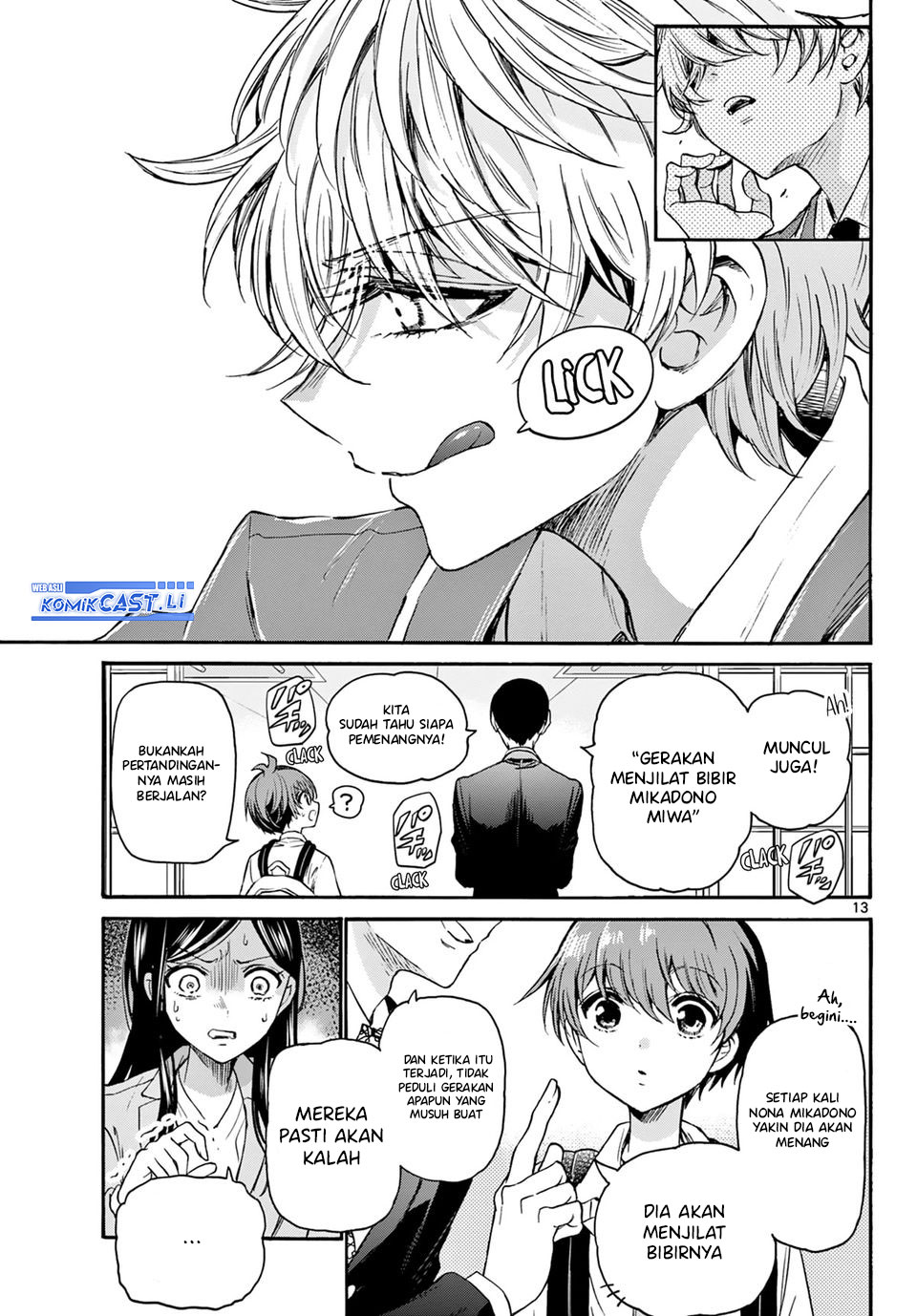 Halaman 14 dari Mikadono Sanshimai wa Angai, Choroi. Chapter 36