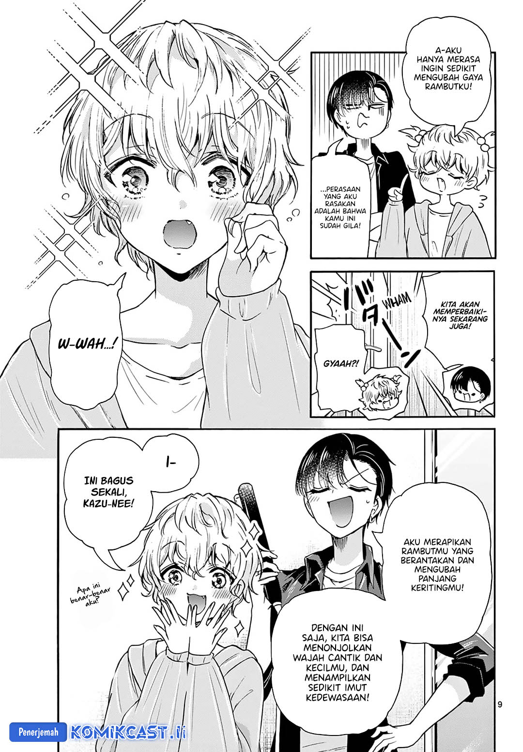 Halaman 10 dari Mikadono Sanshimai wa Angai, Choroi. Chapter 52