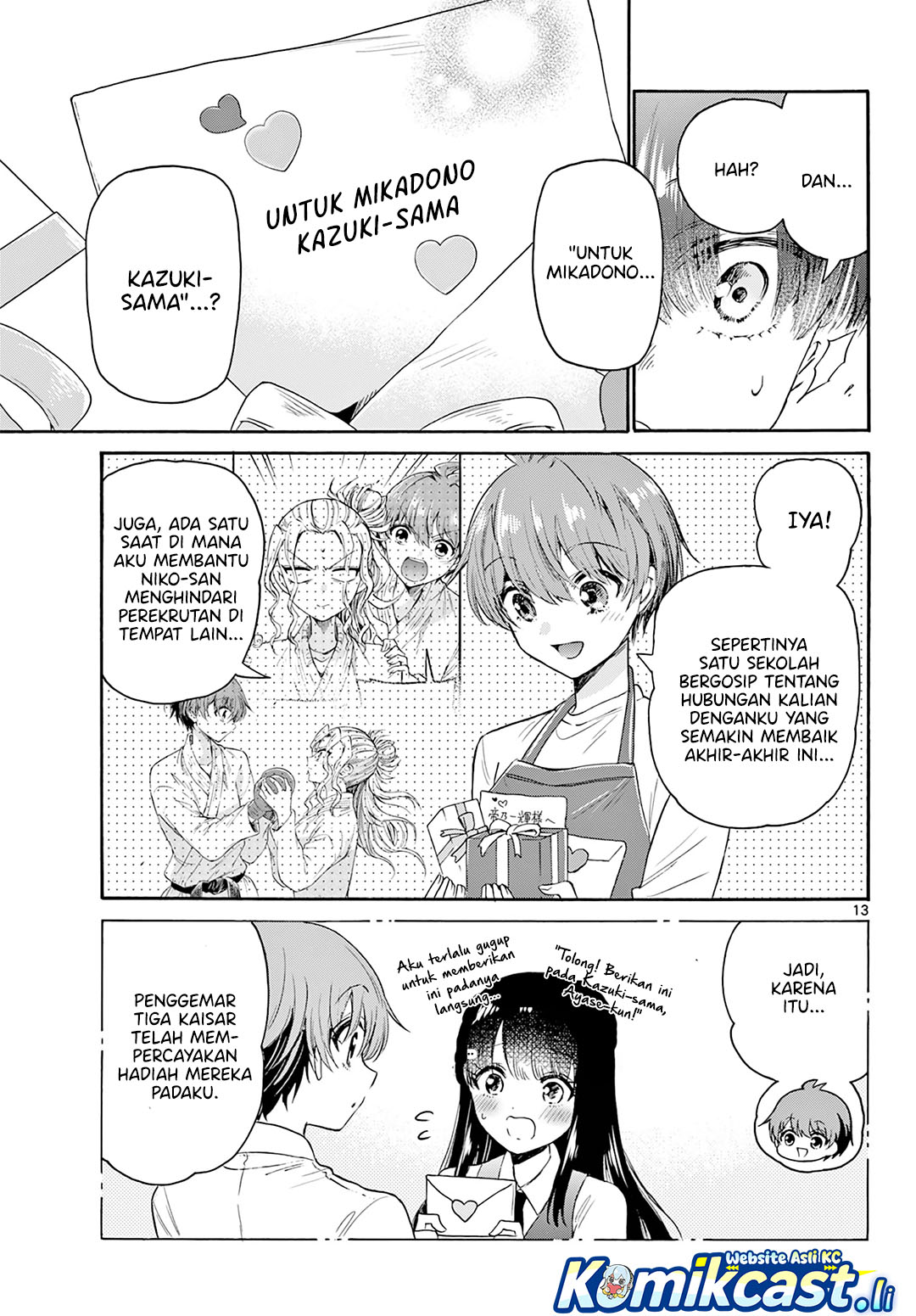 Halaman 14 dari Mikadono Sanshimai wa Angai, Choroi. Chapter 68