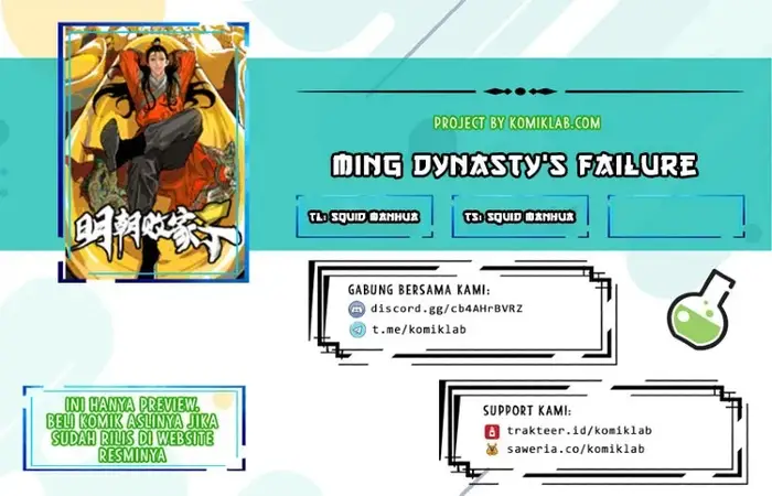 Halaman 1 dari Ming Dynasty’s Failure Chapter 10