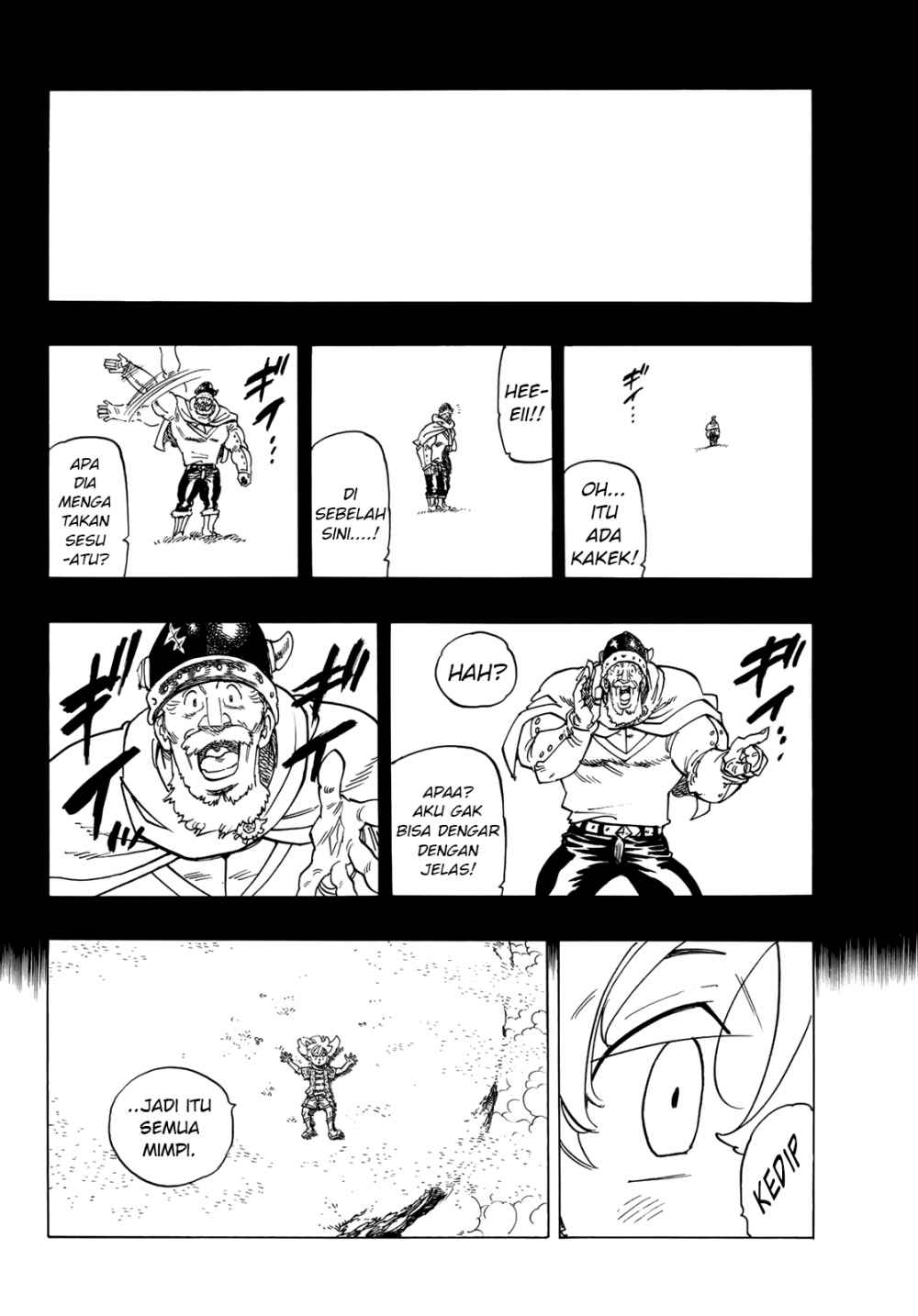 Halaman 32 dari Mokushiroku no Yonkishi Chapter 1