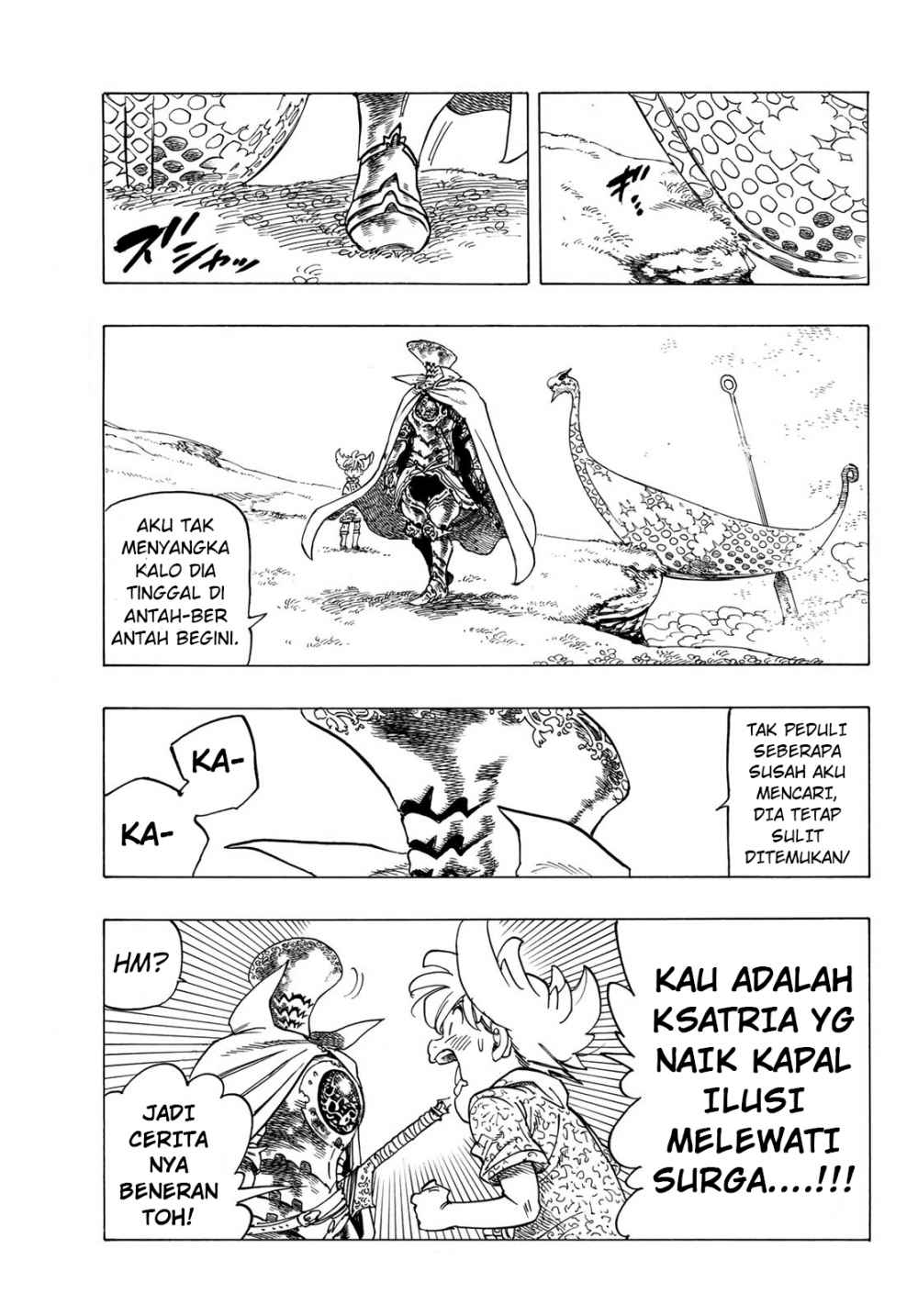 Halaman 36 dari Mokushiroku no Yonkishi Chapter 1