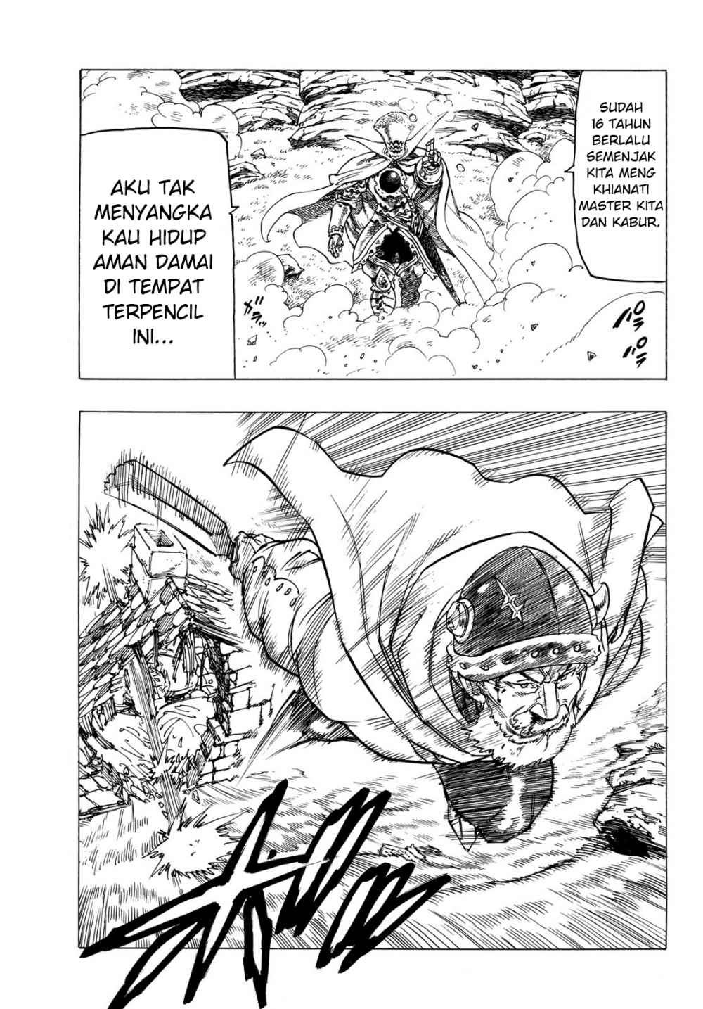 Halaman 42 dari Mokushiroku no Yonkishi Chapter 1