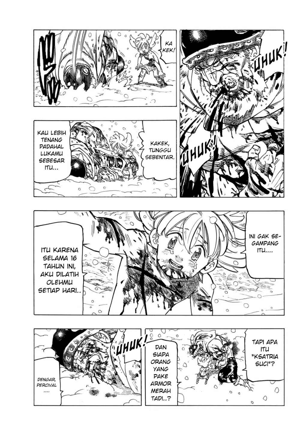 Halaman 61 dari Mokushiroku no Yonkishi Chapter 1