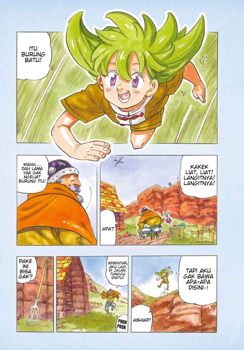 Halaman 7 dari Mokushiroku no Yonkishi Chapter 1