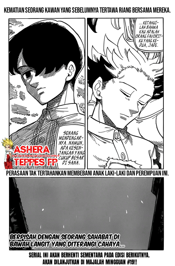 Halaman 23 dari Mokushiroku no Yonkishi Chapter 100