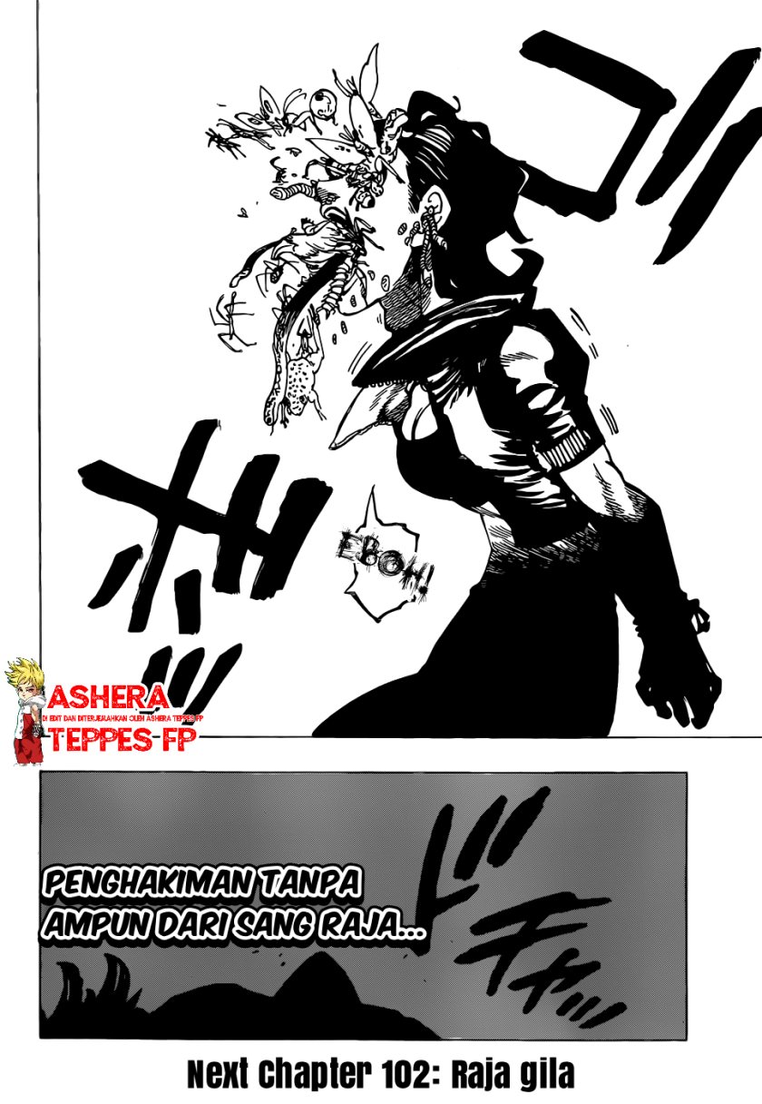 Halaman 22 dari Mokushiroku no Yonkishi Chapter 101