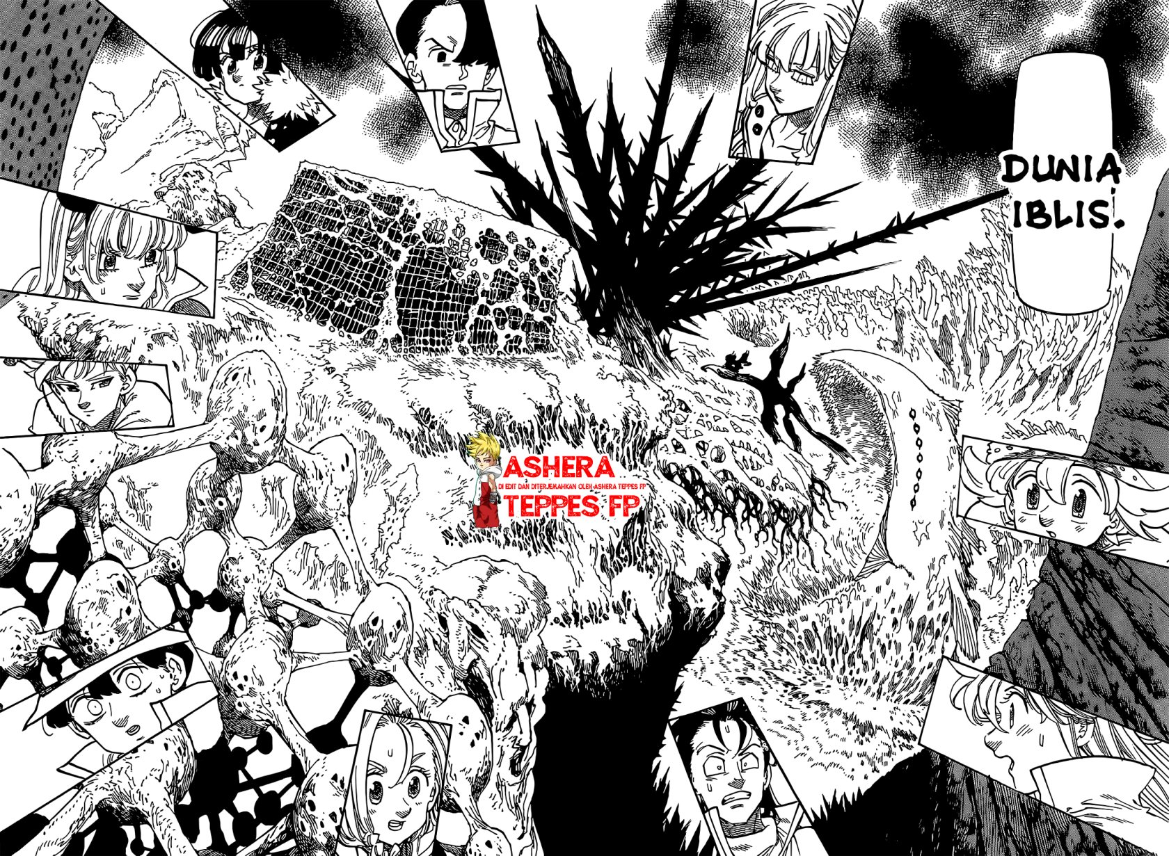 Halaman 19 dari Mokushiroku no Yonkishi Chapter 102