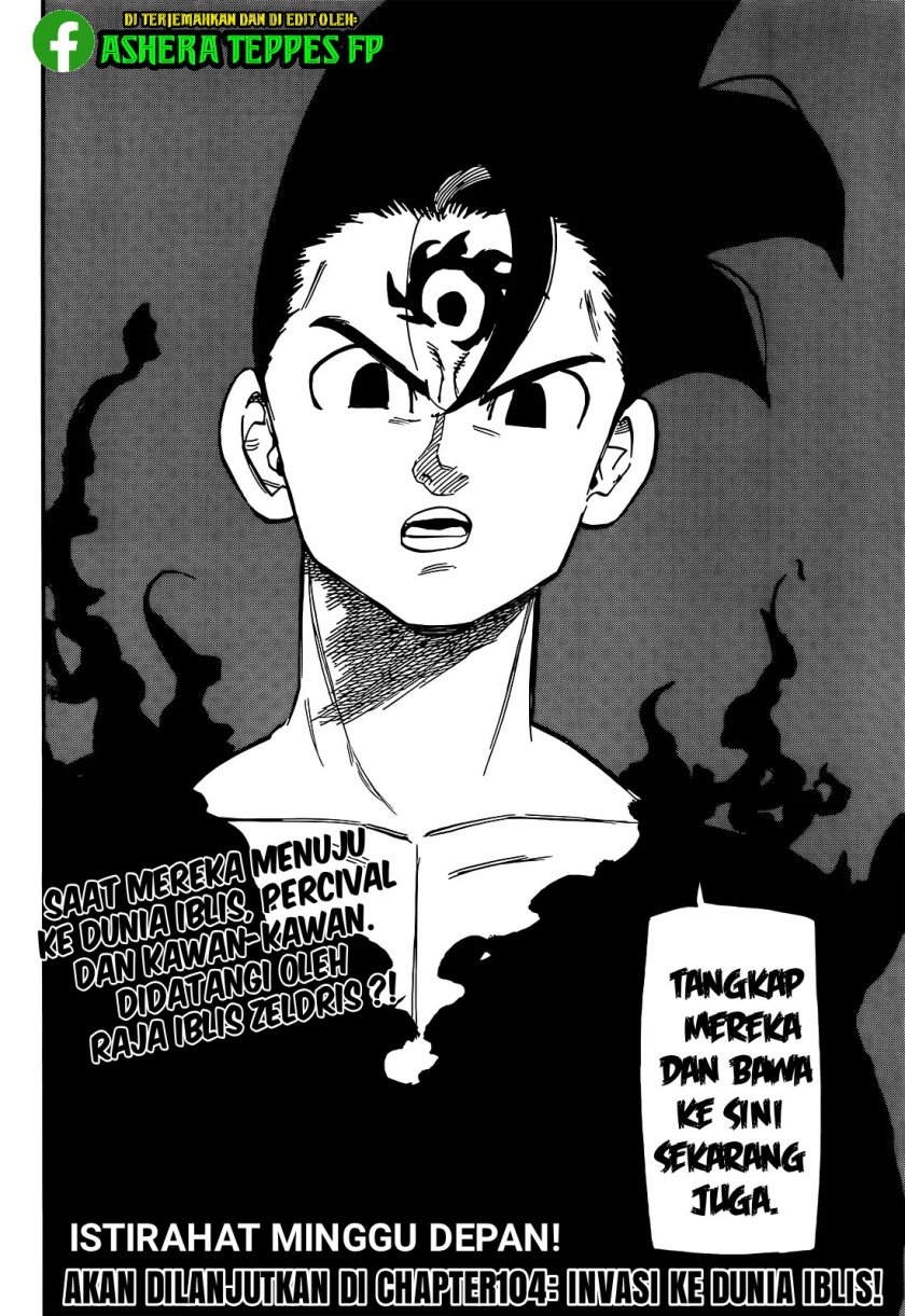 Halaman 24 dari Mokushiroku no Yonkishi Chapter 103