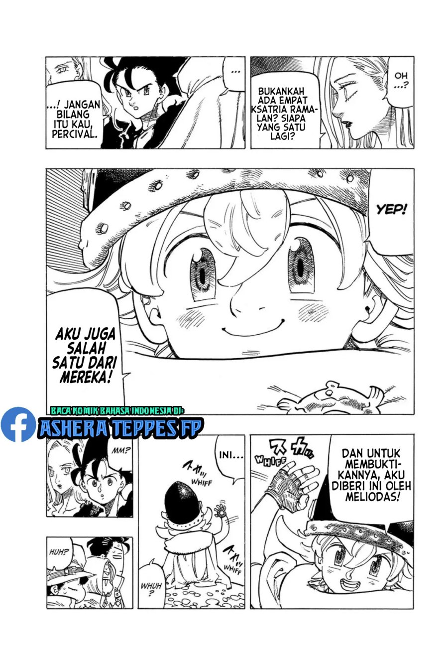 Halaman 14 dari Mokushiroku no Yonkishi Chapter 105