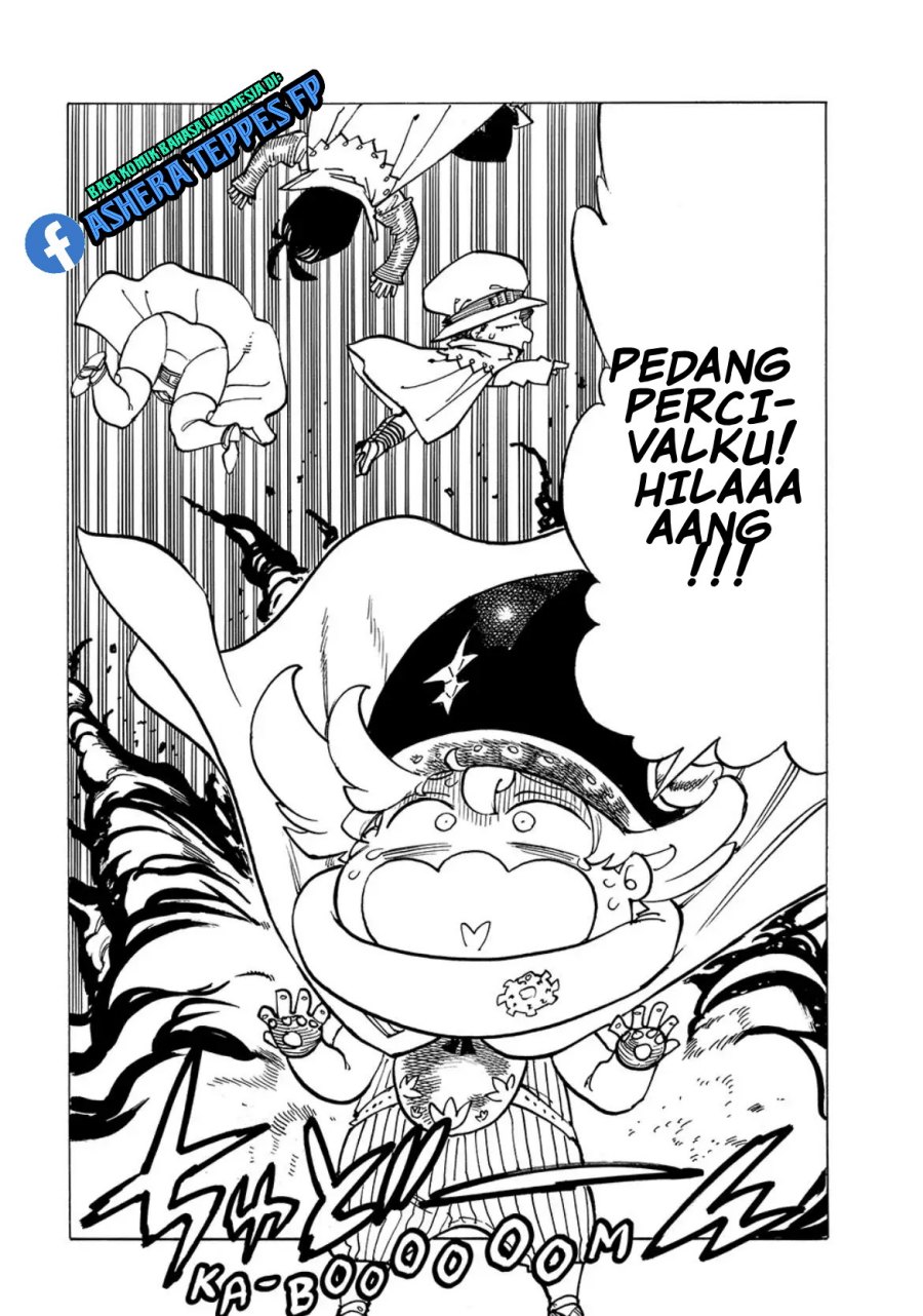 Halaman 15 dari Mokushiroku no Yonkishi Chapter 105