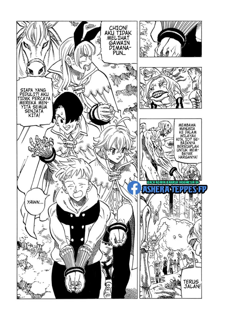 Halaman 3 dari Mokushiroku no Yonkishi Chapter 105