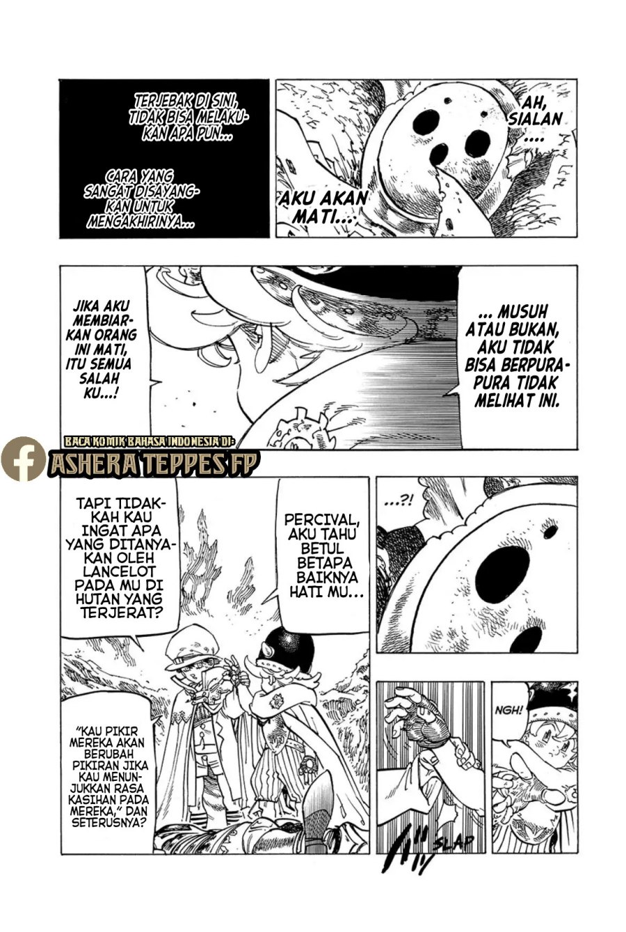 Halaman 10 dari Mokushiroku no Yonkishi Chapter 106