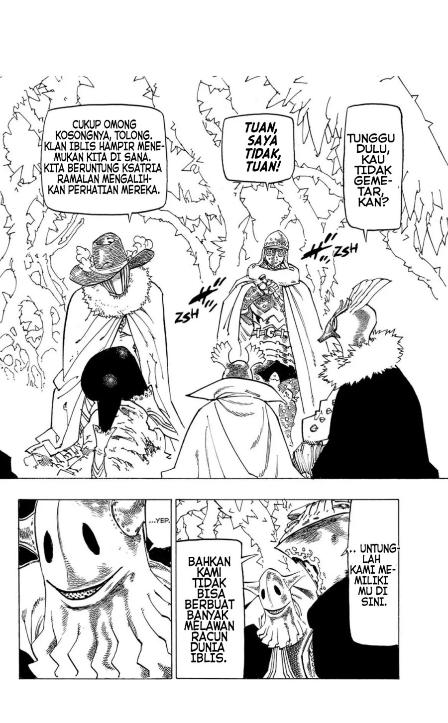 Halaman 13 dari Mokushiroku no Yonkishi Chapter 106