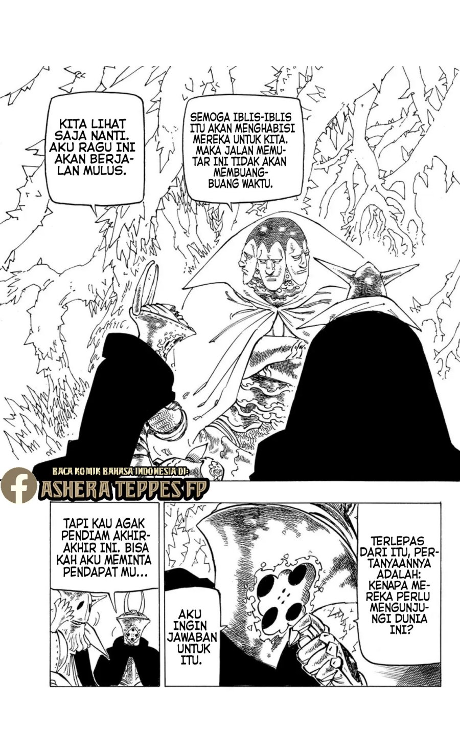 Halaman 14 dari Mokushiroku no Yonkishi Chapter 106