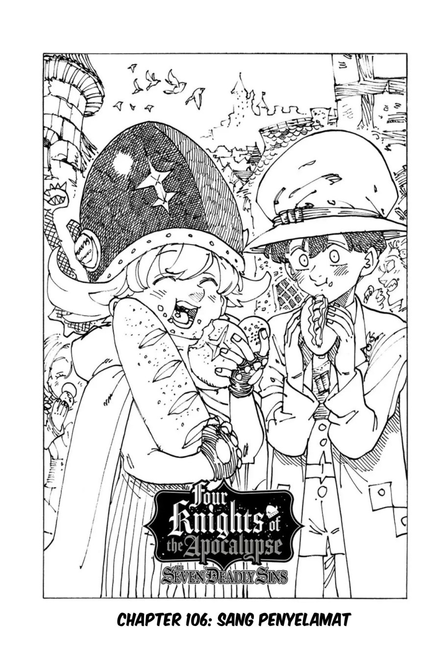 Halaman 2 dari Mokushiroku no Yonkishi Chapter 106
