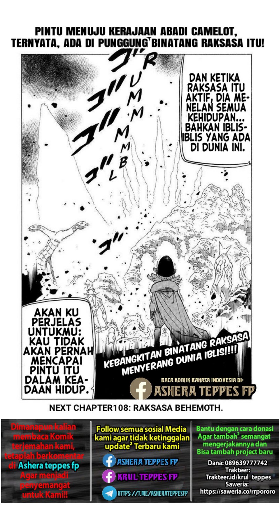 Halaman 21 dari Mokushiroku no Yonkishi Chapter 107