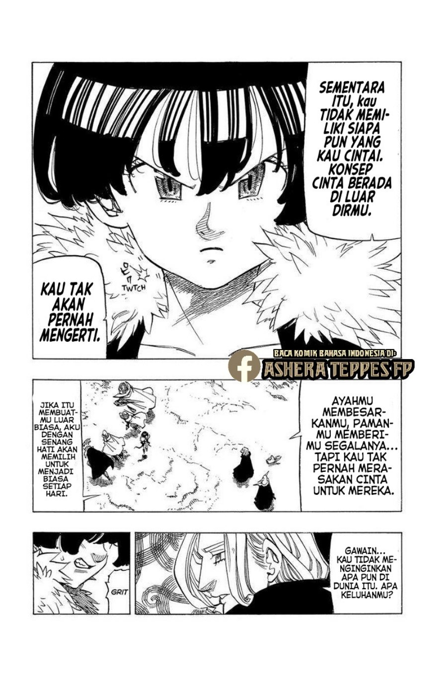 Halaman 9 dari Mokushiroku no Yonkishi Chapter 107