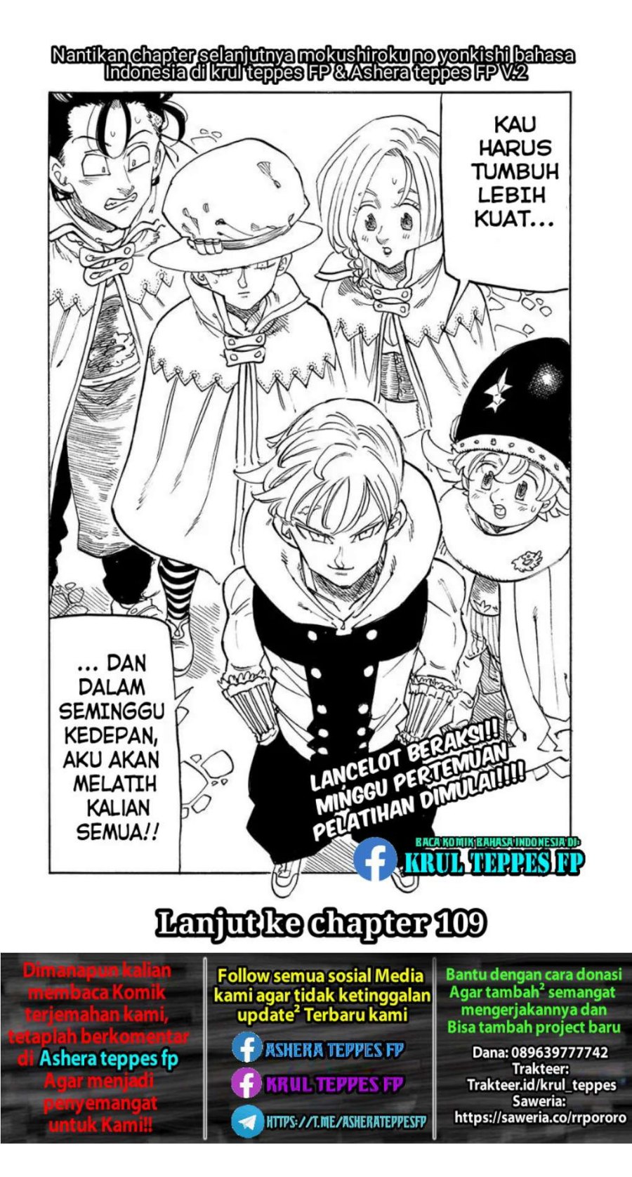 Halaman 21 dari Mokushiroku no Yonkishi Chapter 108