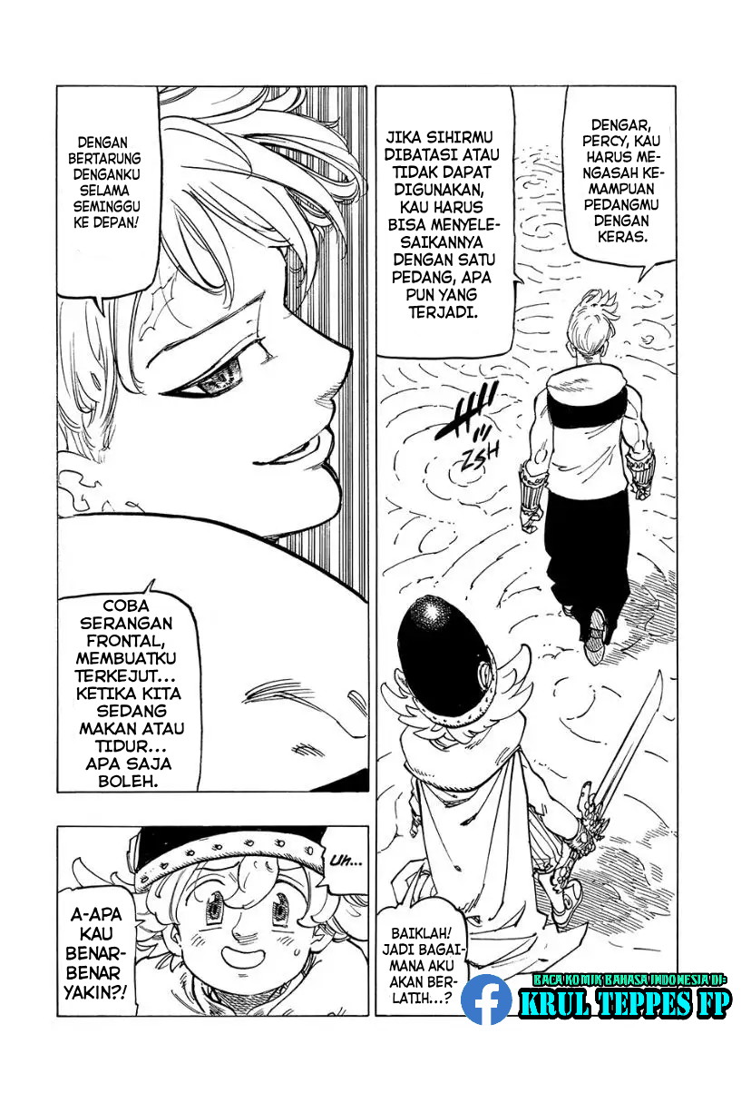 Halaman 15 dari Mokushiroku no Yonkishi Chapter 109