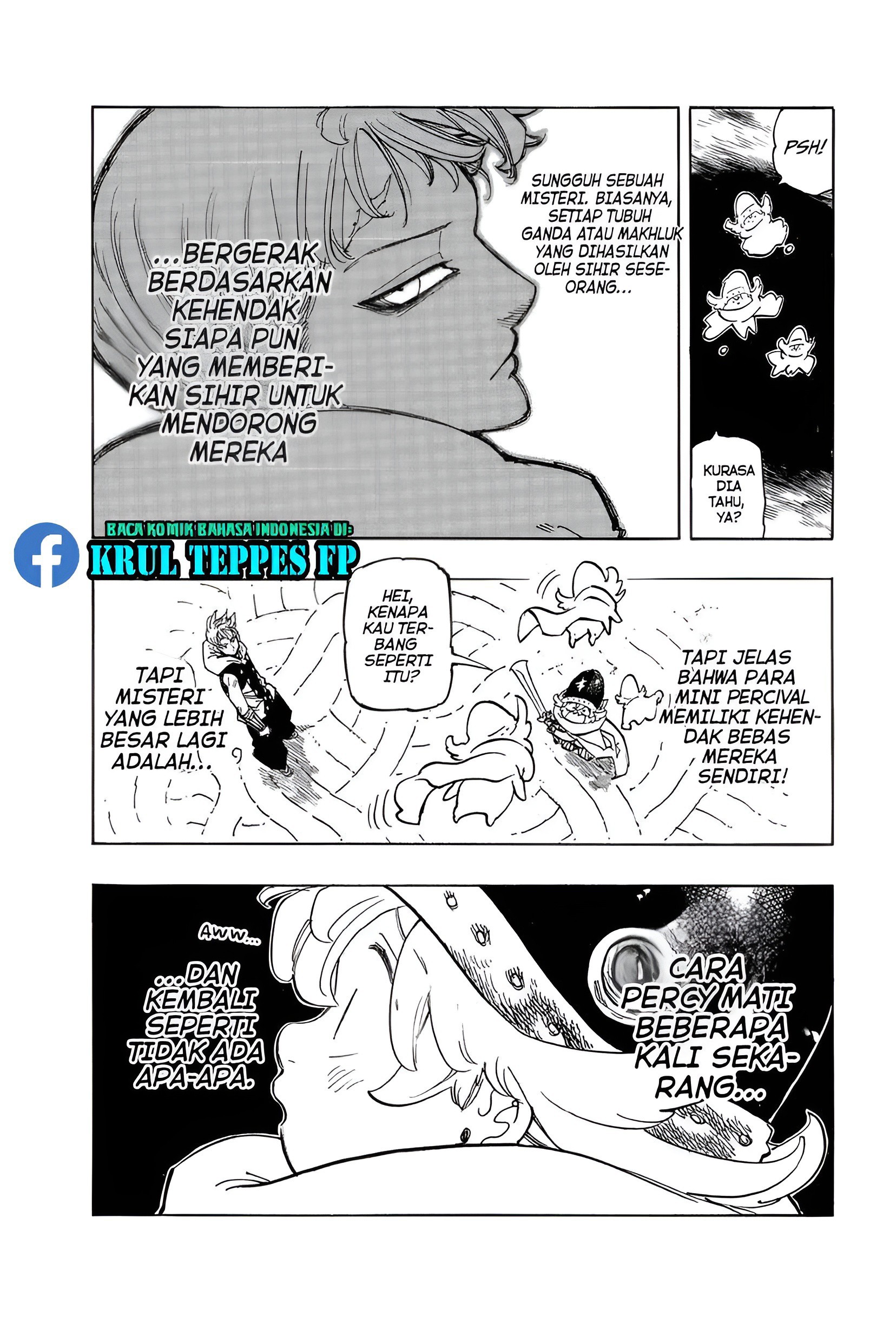 Halaman 8 dari Mokushiroku no Yonkishi Chapter 110