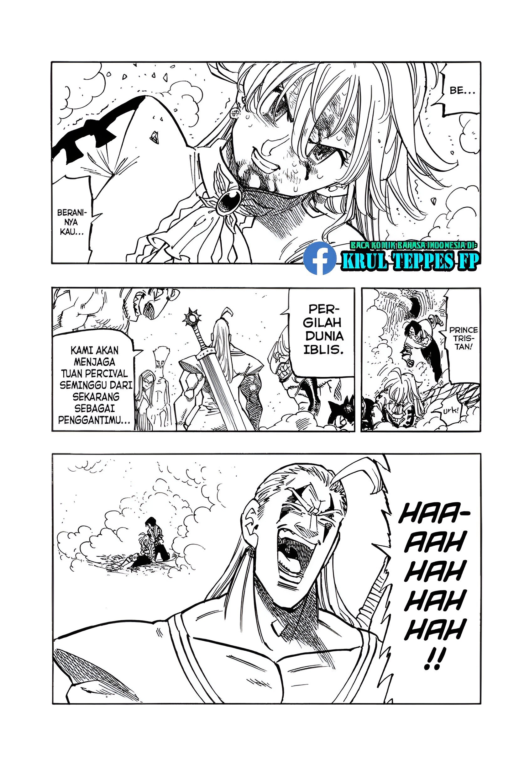 Halaman 15 dari Mokushiroku no Yonkishi Chapter 111