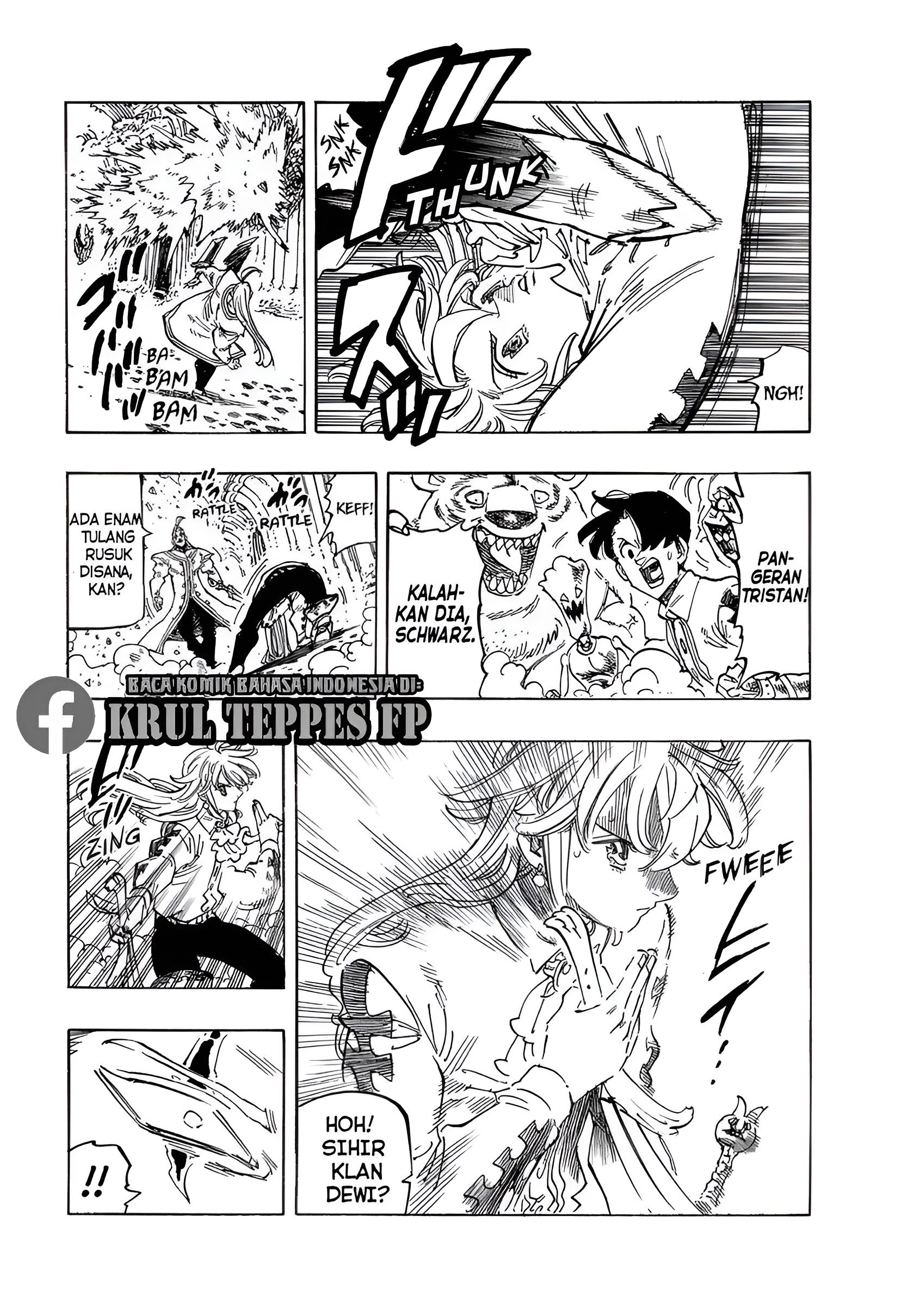 Halaman 8 dari Mokushiroku no Yonkishi Chapter 111