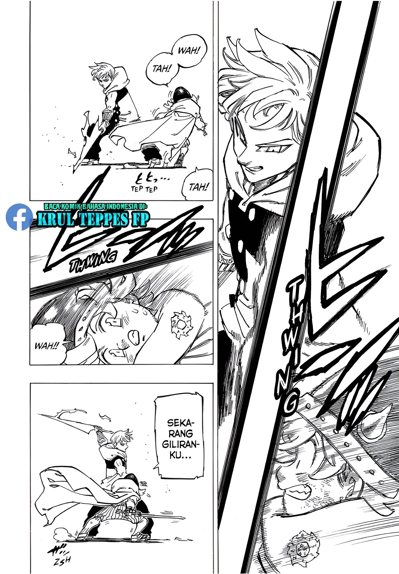 Halaman 17 dari Mokushiroku no Yonkishi Chapter 113
