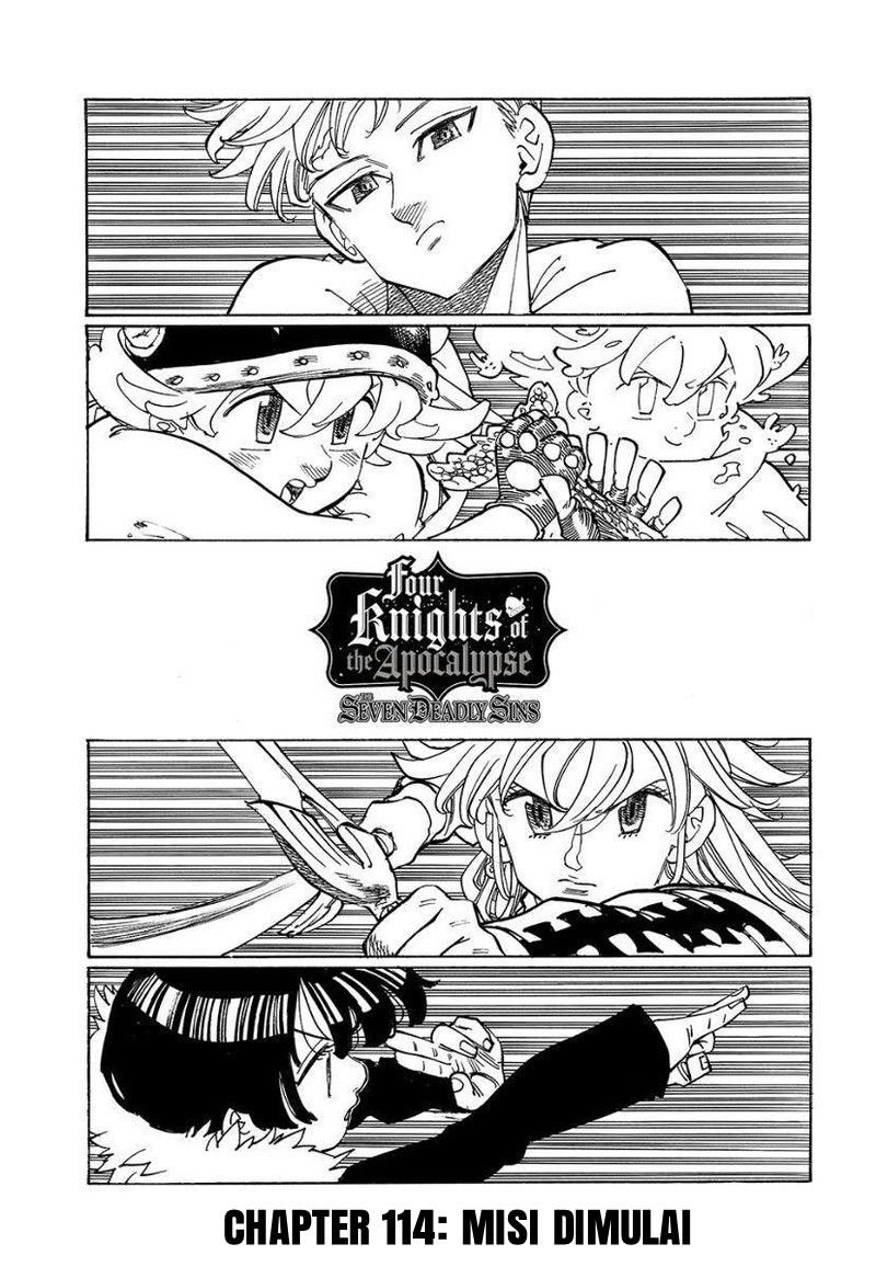 Halaman 2 dari Mokushiroku no Yonkishi Chapter 114