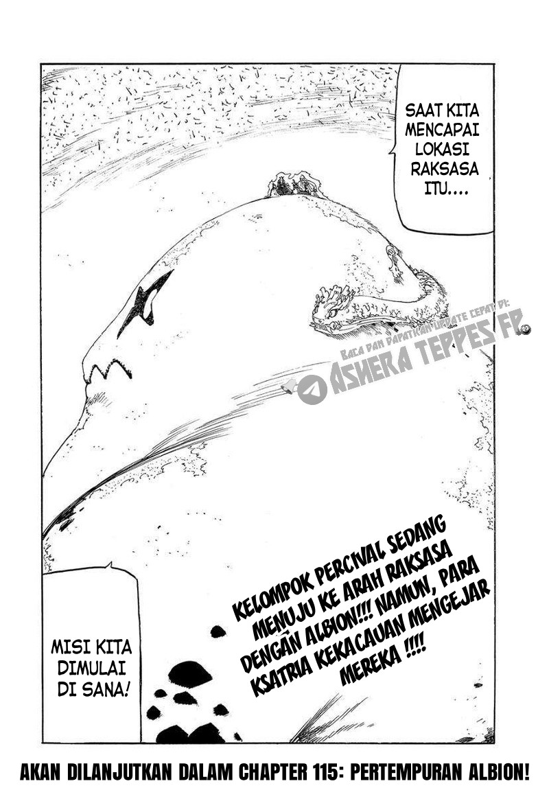 Halaman 21 dari Mokushiroku no Yonkishi Chapter 114